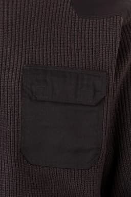 Jersey punto grueso con cuello redondo