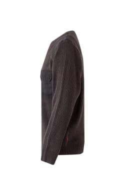 Jersey punto grueso con cuello redondo