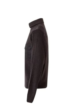 Jersey punto grueso con cuello alto