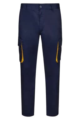 Pantalón bicolor multibolsillos