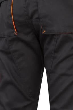 Pantalón stretch bicolor multibolsillos