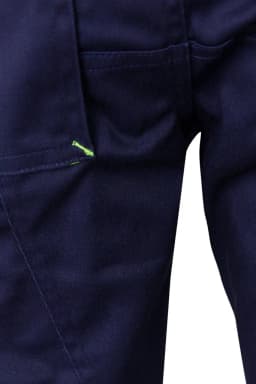 Pantalón stretch bicolor multibolsillos