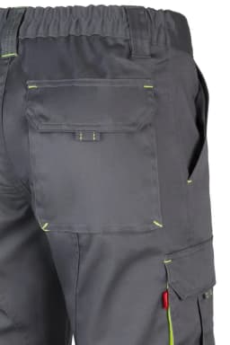 Pantalón stretch bicolor multibolsillos