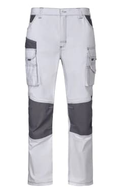 Pantalón canvas bicolor multibolsillos