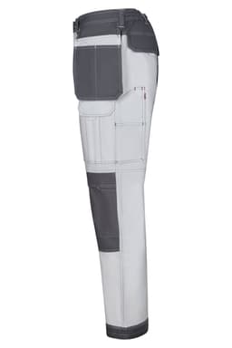 Pantalón canvas stretch bicolor con bolsillos flotantes