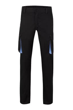 Pantalón stretch bicolor multibolsillos
