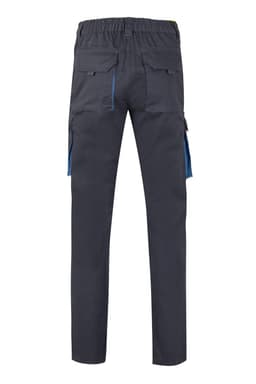 Pantalón stretch bicolor multibolsillos