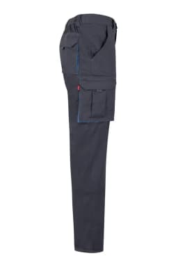 Pantalón stretch bicolor multibolsillos