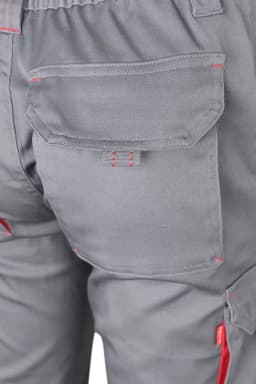 Pantalón stretch bicolor multibolsillos