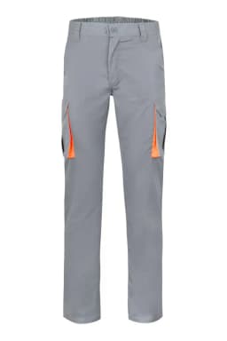 Pantalón stretch bicolor multibolsillos