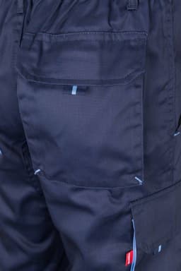 Pantalón stretch bicolor multibolsillos