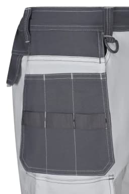 Bermudas canvas stretch bicolor con bolsillos flotantes