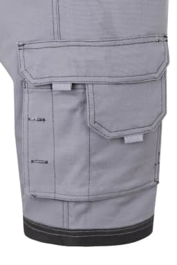 Bermudas canvas stretch bicolor con bolsillos flotantes