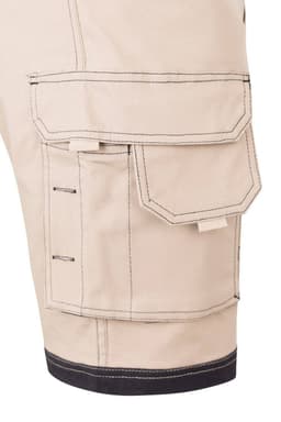 Bermudas canvas stretch bicolor con bolsillos flotantes