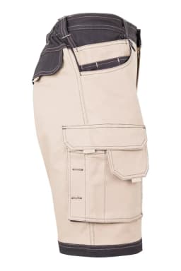 Bermudas canvas stretch bicolor con bolsillos flotantes