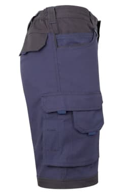 Bermudas canvas stretch bicolor con bolsillos flotantes