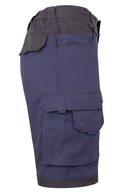 Bermudas canvas stretch bicolor con bolsillos flotantes