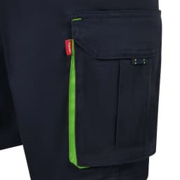 Bermudas stretch bicolor multibolsillos