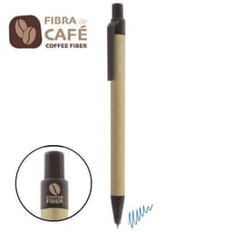 BOLÍGRAFO CARTÓN RECICLADO Y FIBRA CAFÉ "VALDÉS"