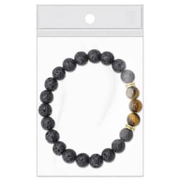 PULSERA PIEDRA VOLCÁNICA "ÁVALON"