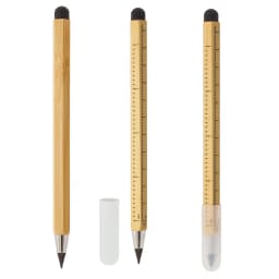 LÁPIZ INFINITO DE BAMBÚ CON PUNTERO Y REGLA "EVER"