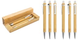 SET DE BOLÍGRAFO Y LÁPIZ INFINITO BAMBÚ "ELASTIC INFINITE"