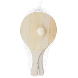 SET PALAS DE PLAYA MADERA Y FIBRA DE TRIGO "YAIZA"