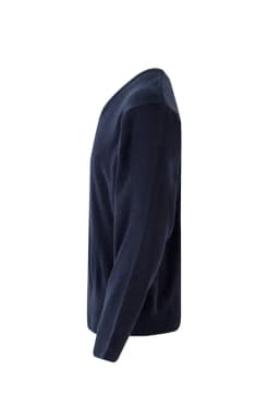 Jersey punto fino con cuello en pico