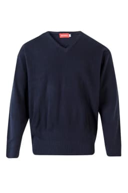 Jersey punto fino con cuello en pico