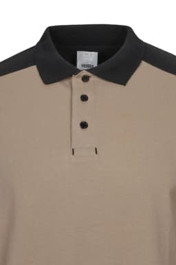 Polo stretch bicolor manga larga