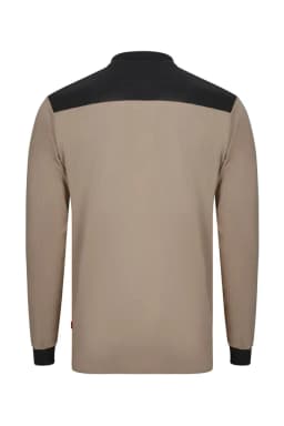 Polo stretch bicolor manga larga