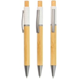 BOLIGAFO BAMBÚ, FIBRA DE TRIGO Y METAL "ZERES"