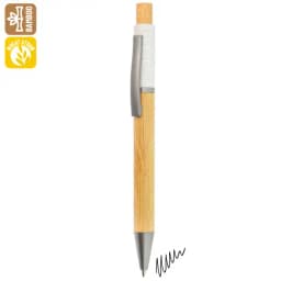 BOLIGAFO BAMBÚ, FIBRA DE TRIGO Y METAL "ZERES"