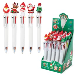 SET NAVIDEÑO BOLIGRAFOS MULTICOLOR "YUKI"