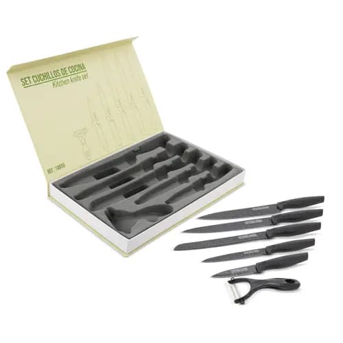 JUEGO DE CUCHILLOS 6 PCS "TITÁN"