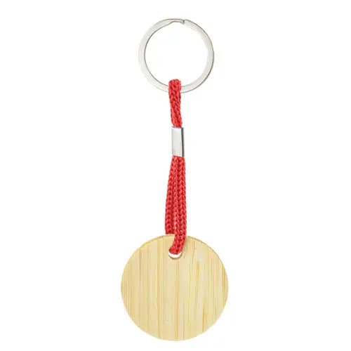 LLAVERO DE BAMBÚ REDONDO "YIBIN"