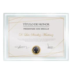 MARCO CRISTAL DIPLOMA A5 "BISELA"