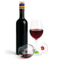 TAPÓN CORCHO Y MADERA CON ANILLAS IDENTIFICADORAS PARA COPAS “TRIANA”