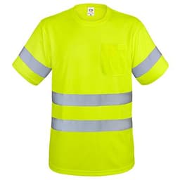 CAMISETA CON BOLSILLO Y BANDAS REFLECTANTES "KRZ"