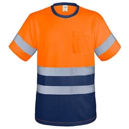 CAMISETA CON BOLSILLO Y BANDAS REFLECTANTES "KRZ"