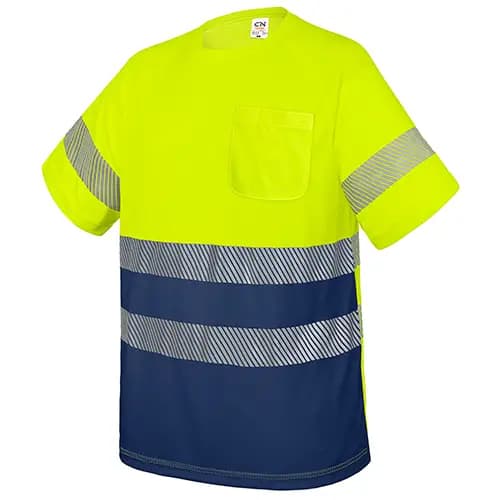 CAMISETA CON BOLSILLO Y BANDAS REFLECTANTES "ELÁST"