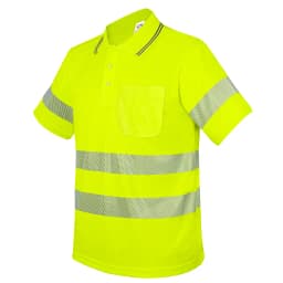 POLO CON BOLSILLO Y BANDAS REFLECTANTES ELÁSTICAS “QVO”