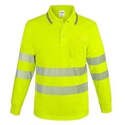POLO MANGA LARGA CON BOLSILLO Y BANDAS REFLECTANTES “QVO”