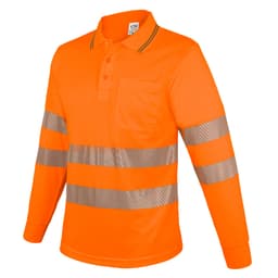 POLO MANGA LARGA CON BOLSILLO Y BANDAS REFLECTANTES “QVO”