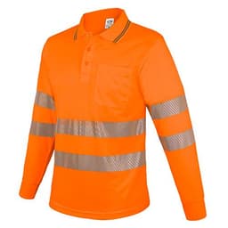 POLO MANGA LARGA CON BOLSILLO Y BANDAS REFLECTANTES “QVO”