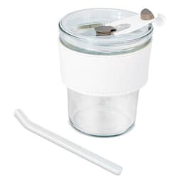 VASO 330 ML CON PAJITA DE CRISTAL "DELICATESSEN"