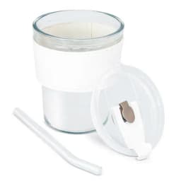 VASO 330 ML CON PAJITA DE CRISTAL "DELICATESSEN"