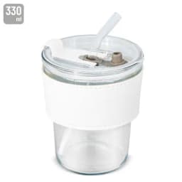 VASO 330 ML CON PAJITA DE CRISTAL "DELICATESSEN"