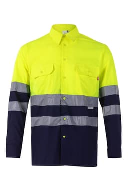 Camisa bicolor manga larga