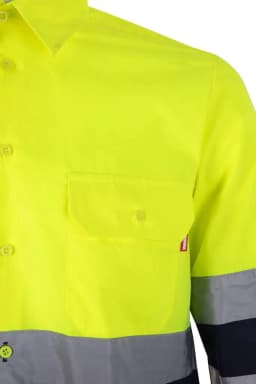 Camisa bicolor manga larga